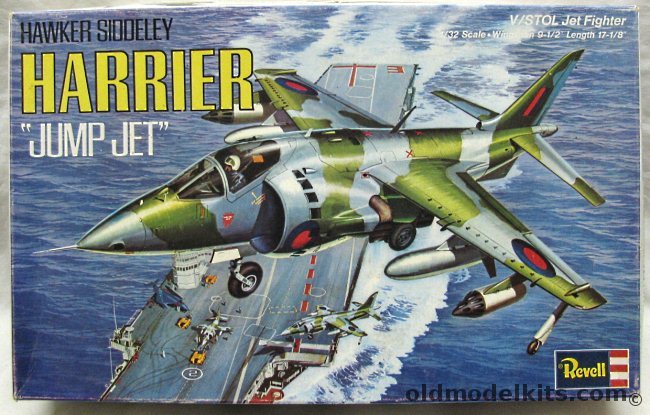 Revell 1/32 Hawker Siddeley Harrier - RAF or US Marines VMA-513 - England Issue, H248 plastic model kit